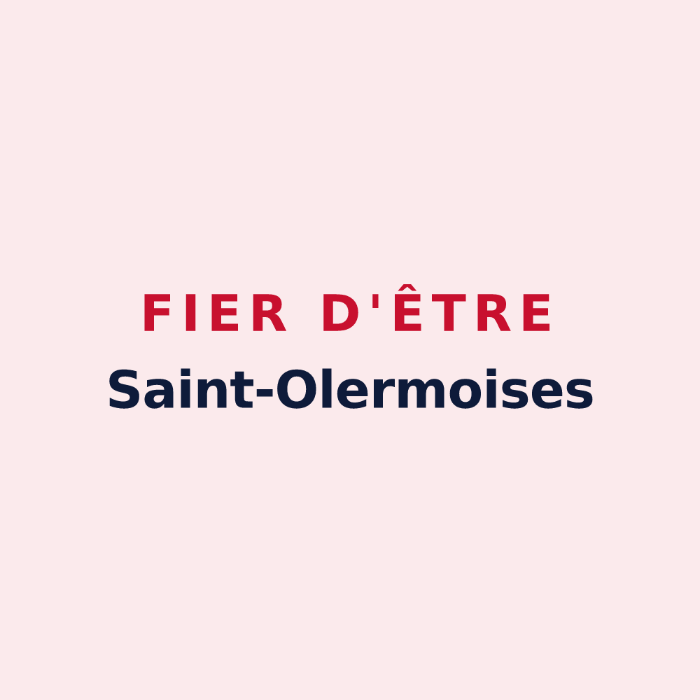 Magnet « Fier d'être Saint-Olermoises » — design pour Sainte-Hélène