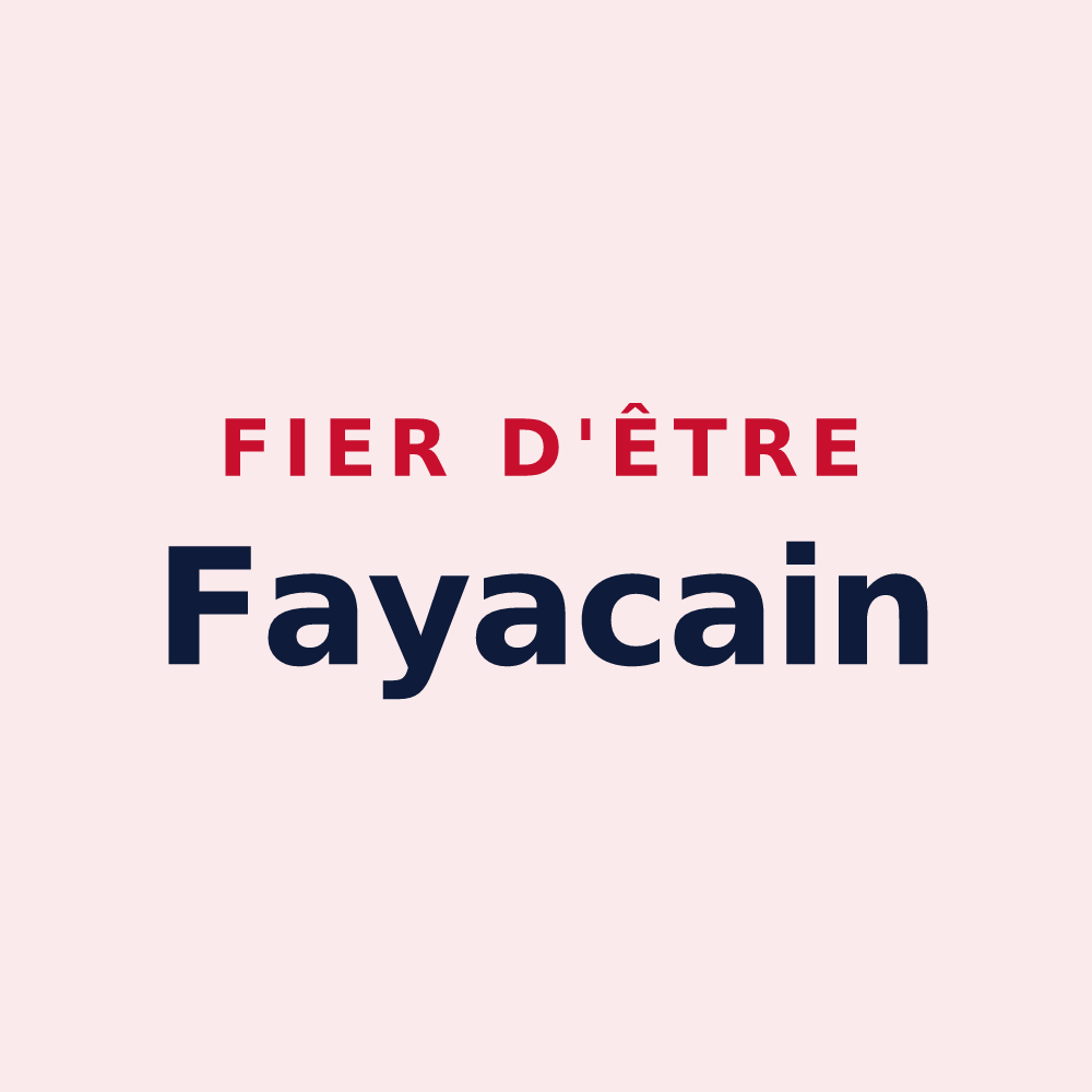 Magnet « Fier d'être Fayacain » — design pour Sainte-Honorine-du-Fay