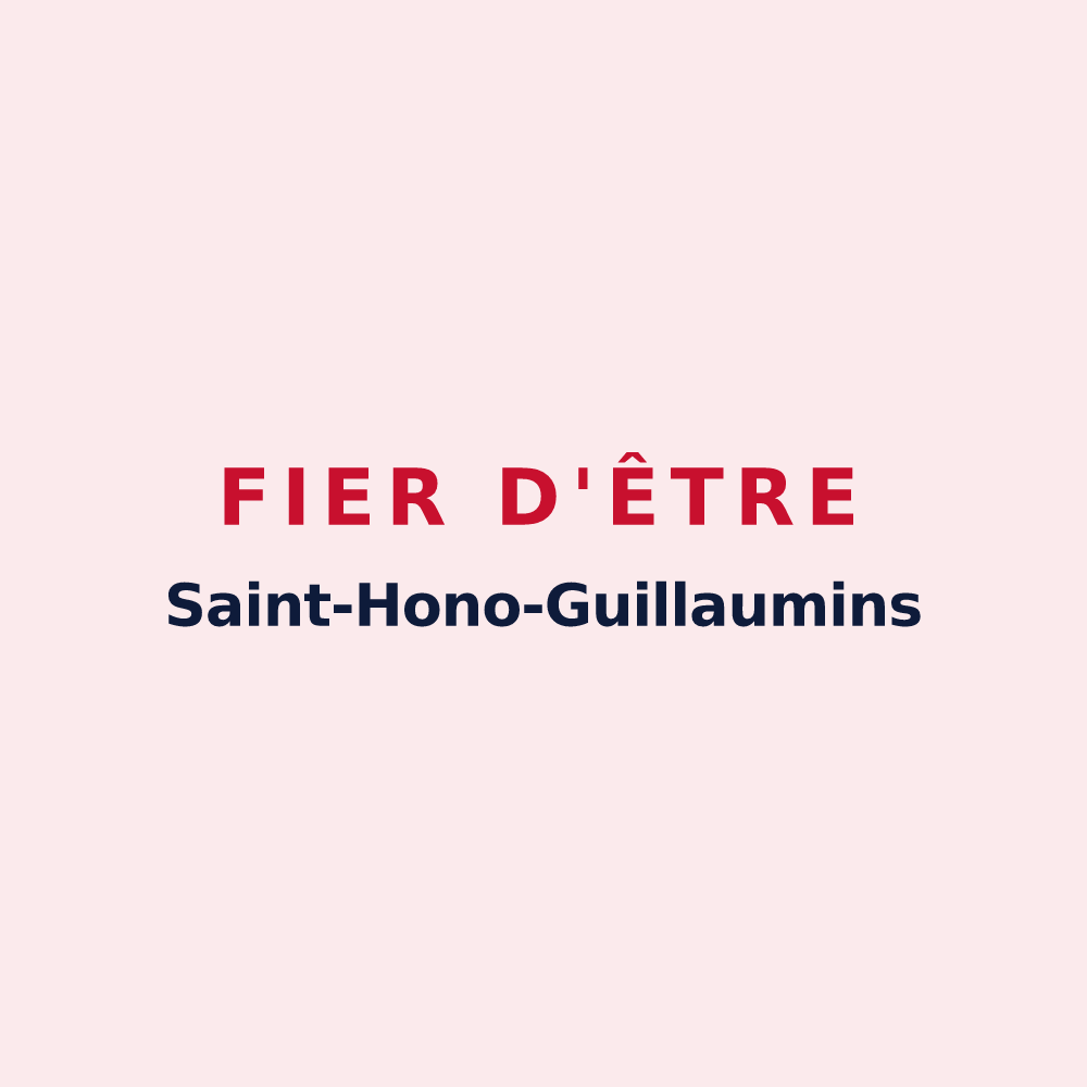 Magnet « Fier d'être Saint-Hono-Guillaumins » — design pour Sainte-Honorine-la-Guillaume