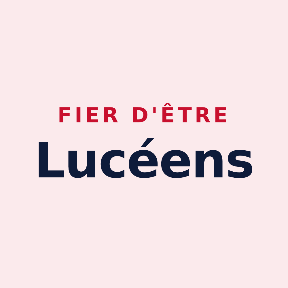 Magnet « Fier d'être Lucéens » — design pour Sainte-Luce
