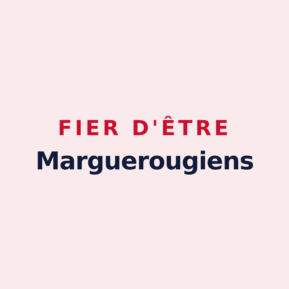 Magnet « Fier d'être Marguerougiens » — design pour Sainte-Marguerite-de-Carrouges