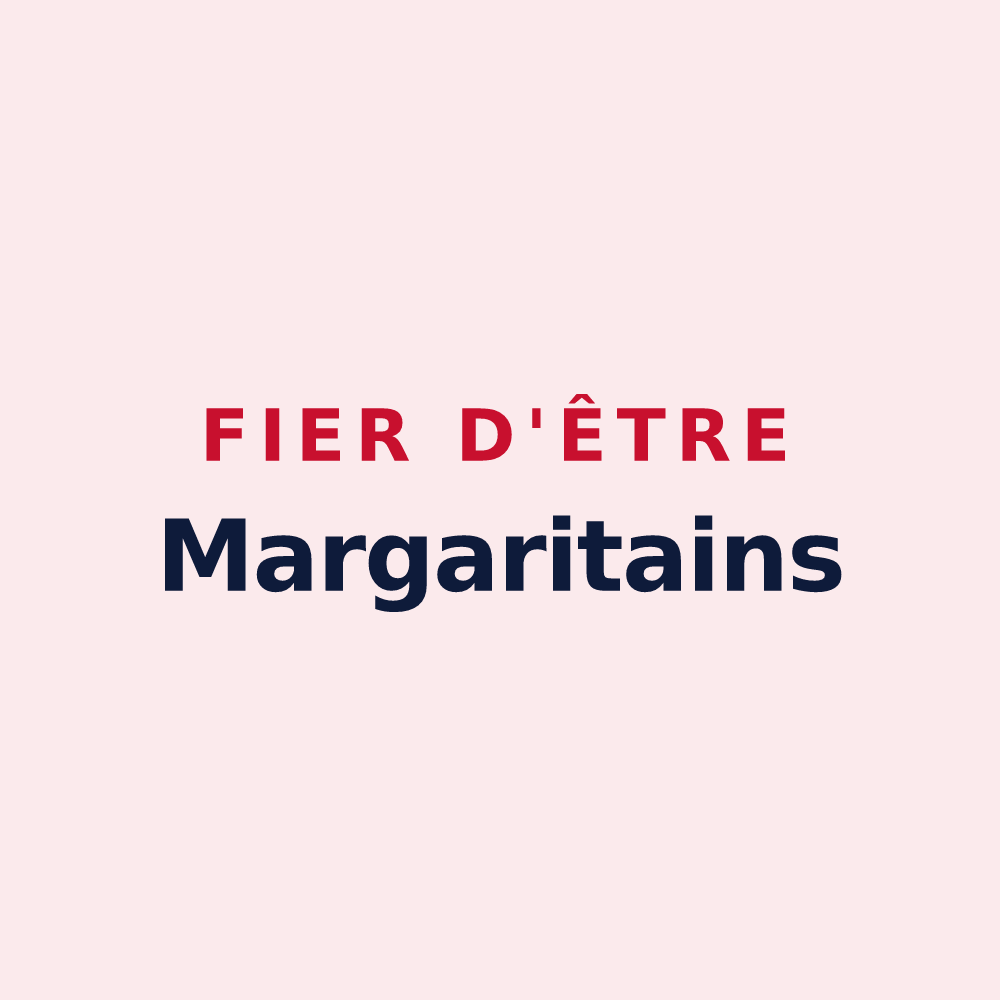 Magnet « Fier d'être Margaritains » — design pour Sainte-Marguerite