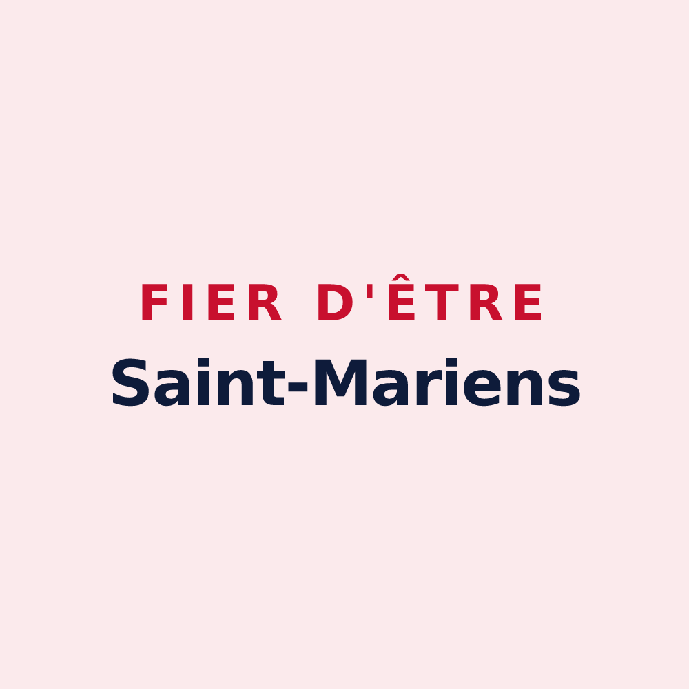 Magnet « Fier d'être Saint-Mariens » — design pour Sainte-Marie