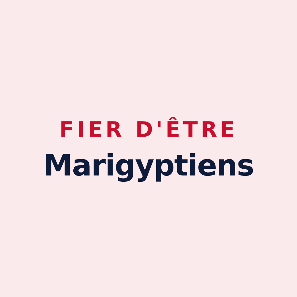 Magnet « Fier d'être Marigyptiens » — design pour Sainte-Marie-au-Bosc
