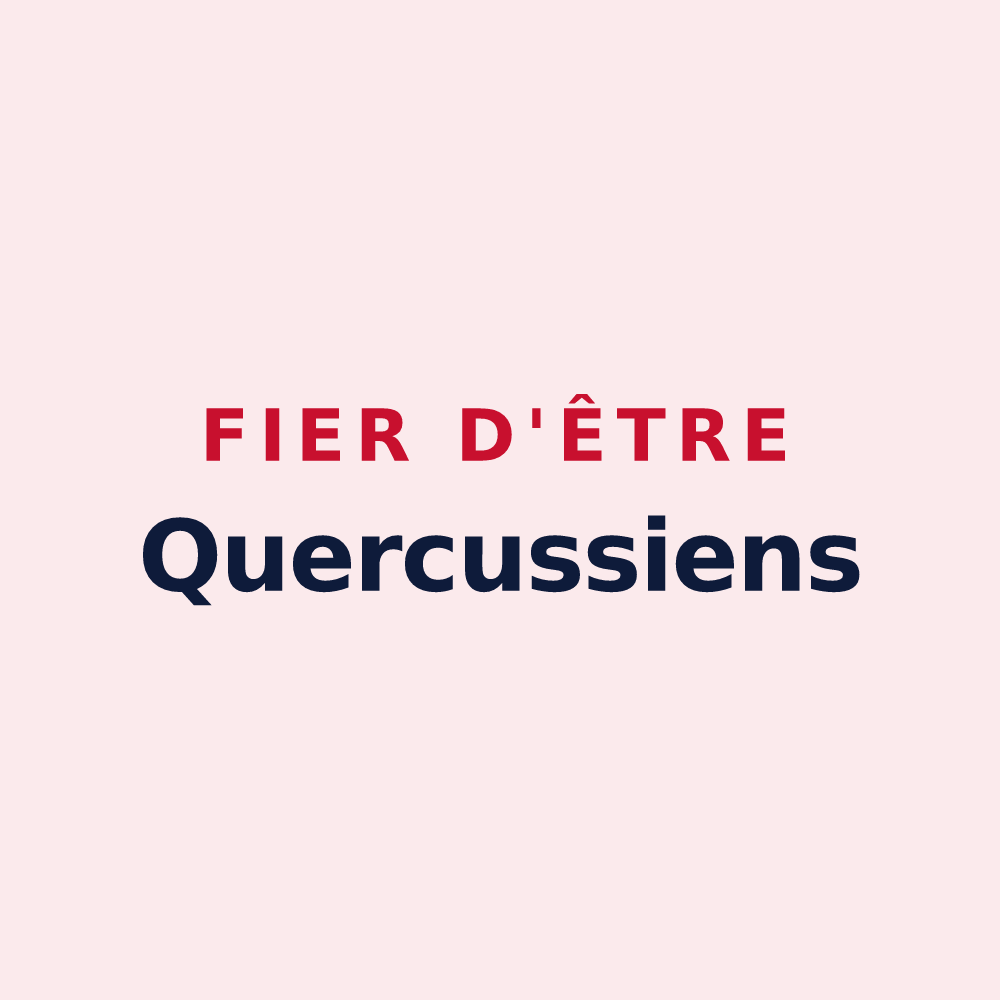 Magnet « Fier d'être Quercussiens » — design pour Sainte-Marie-aux-Chênes