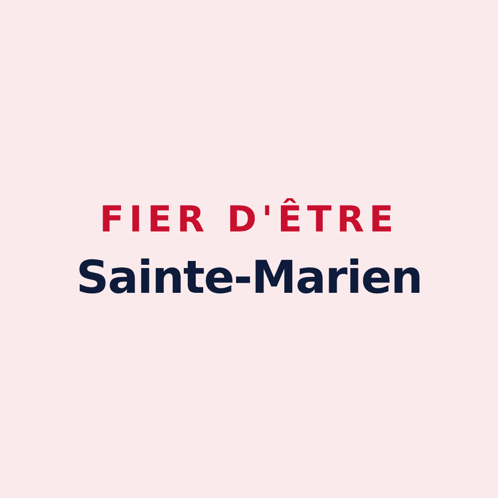Magnet « Fier d'être Sainte-Marien » — design pour Sainte-Marie-aux-Mines