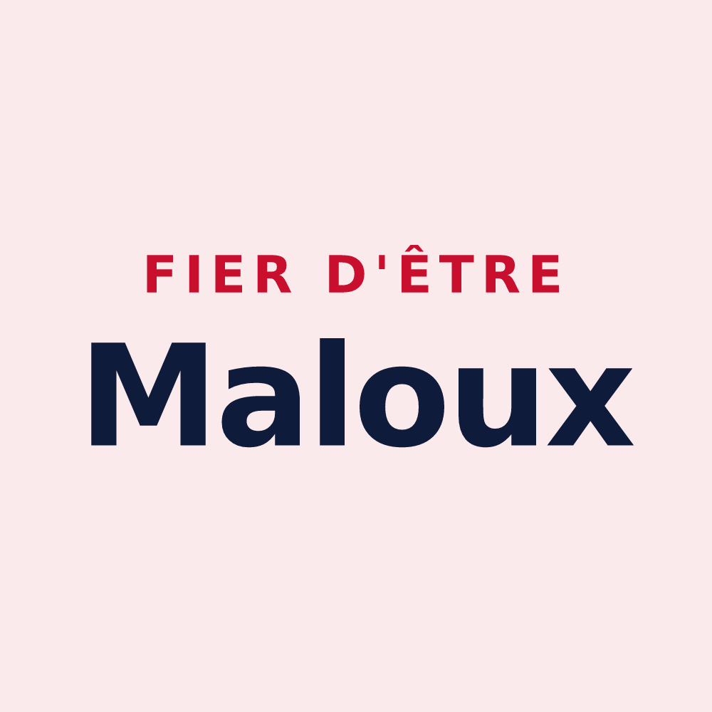 Magnet « Fier d'être Maloux » — design pour Sainte-Marie-d'Alloix