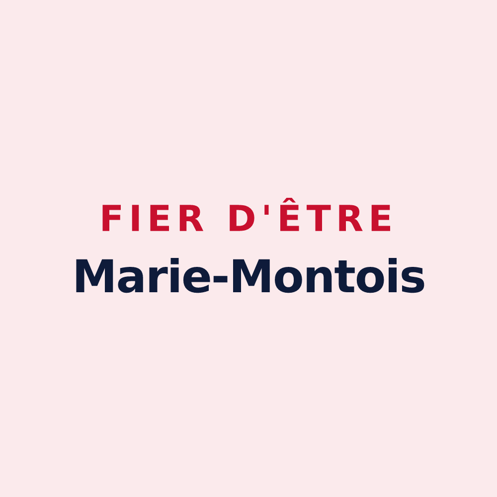 Magnet « Fier d'être Marie-Montois » — design pour Sainte-Marie-du-Mont