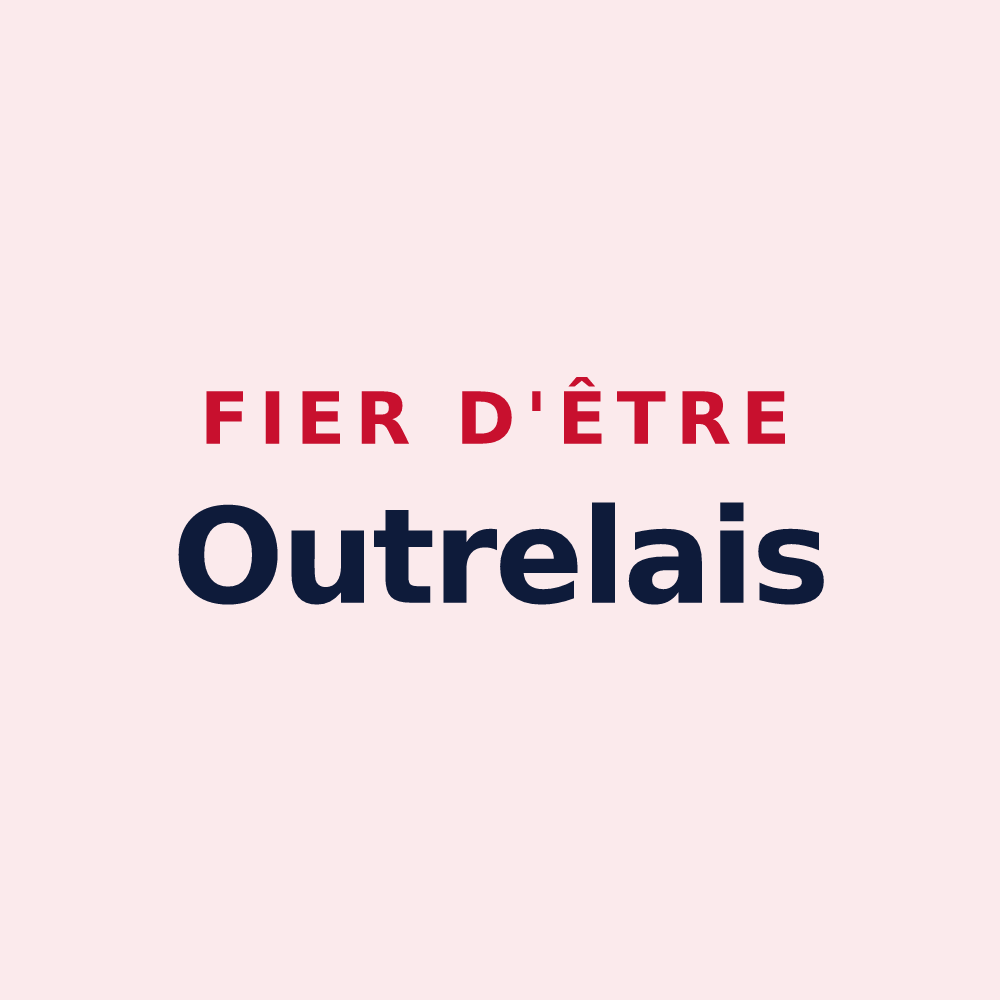Magnet « Fier d'être Outrelais » — design pour Sainte-Marie-Outre-l'Eau