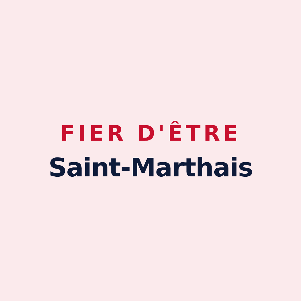 Magnet « Fier d'être Saint-Marthais » — design pour Sainte-Marthe
