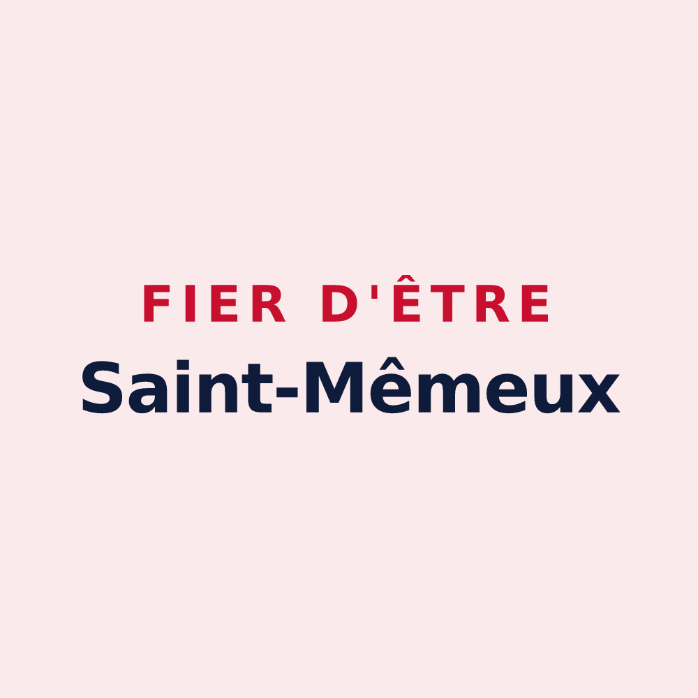Magnet « Fier d'être Saint-Mêmeux » — design pour Sainte-Même