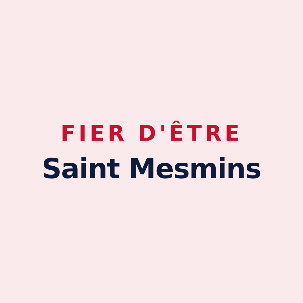 Magnet « Fier d'être Saint Mesmins » — design pour Sainte-Mesme
