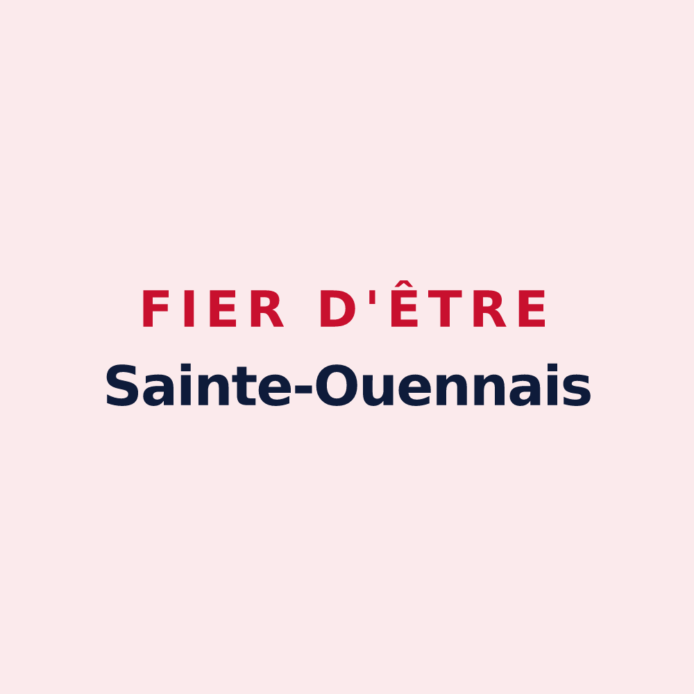 Magnet « Fier d'être Sainte-Ouennais » — design pour Sainte-Ouenne