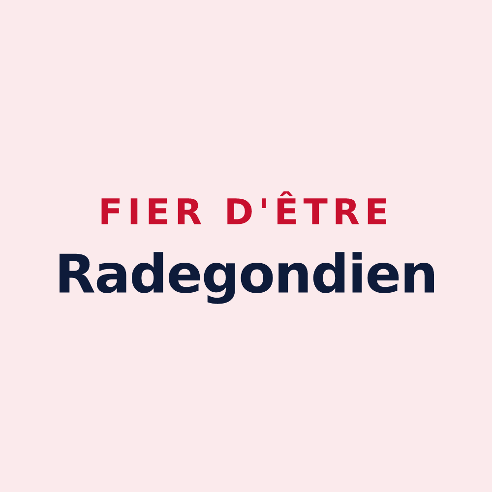 Magnet « Fier d'être Radegondien » — design pour Sainte-Radegonde