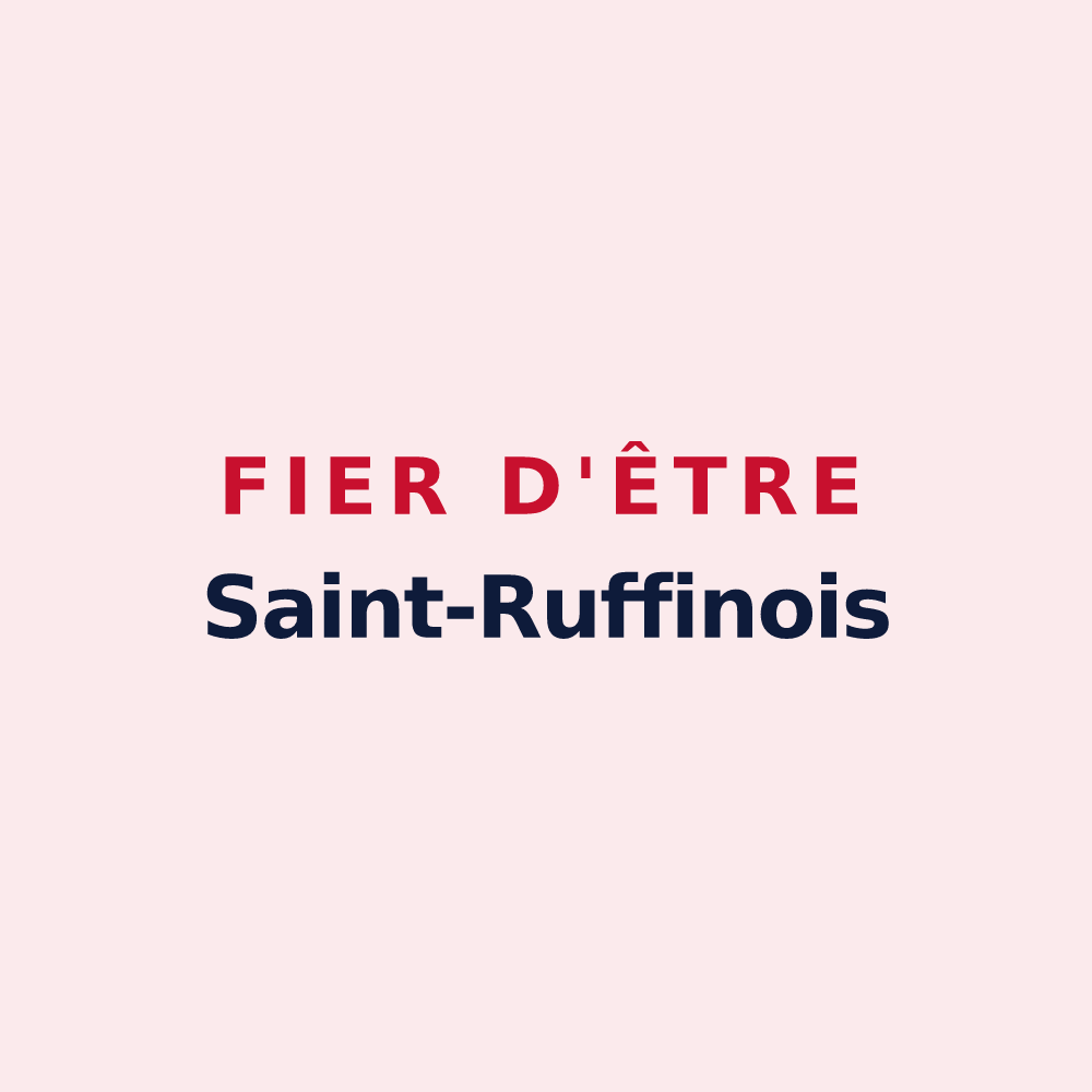 Magnet « Fier d'être Saint-Ruffinois » — design pour Sainte-Ruffine