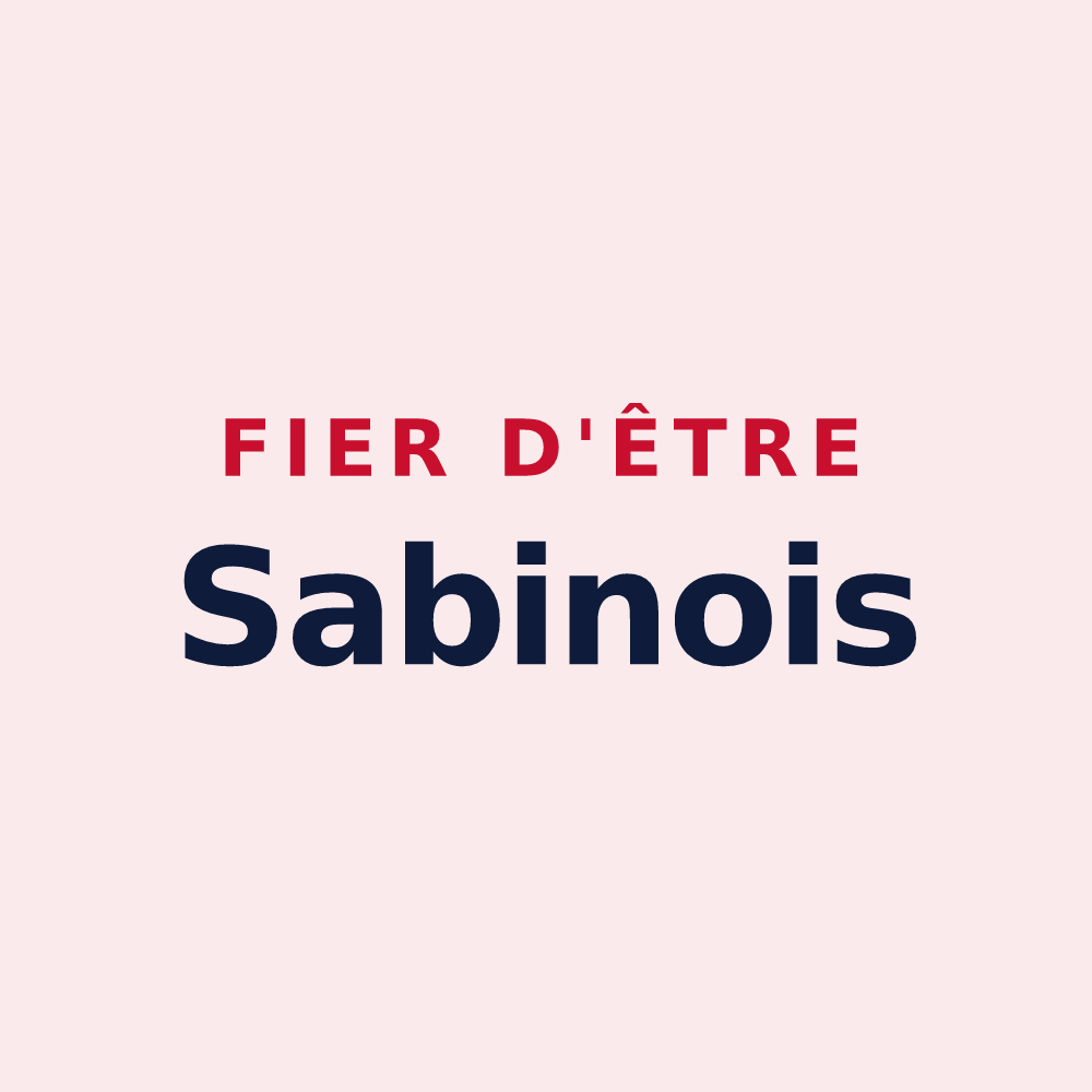 Magnet « Fier d'être Sabinois » — design pour Sainte-Sabine-sur-Longève