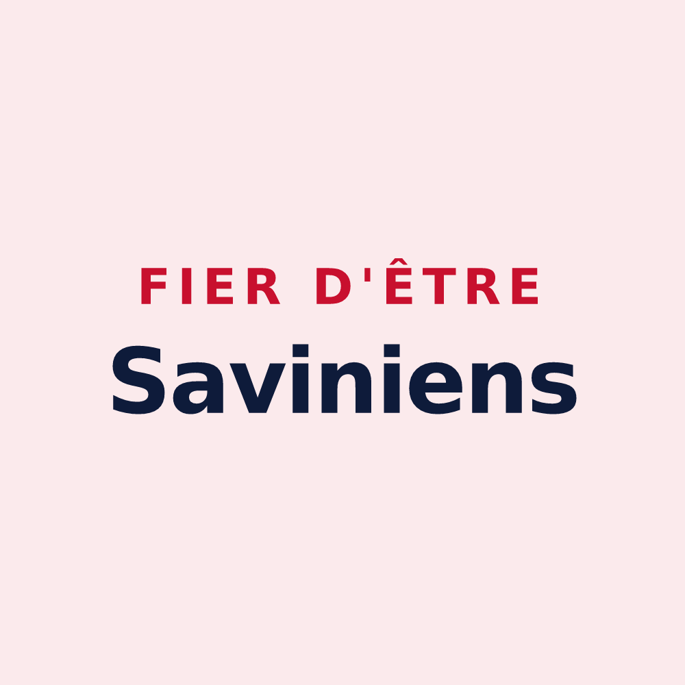 Magnet « Fier d'être Saviniens » — design pour Sainte-Savine