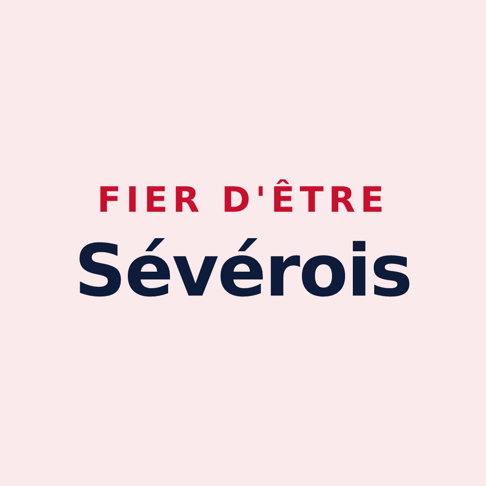 Magnet « Fier d'être Sévérois » — design pour Sainte-Sévère-sur-Indre