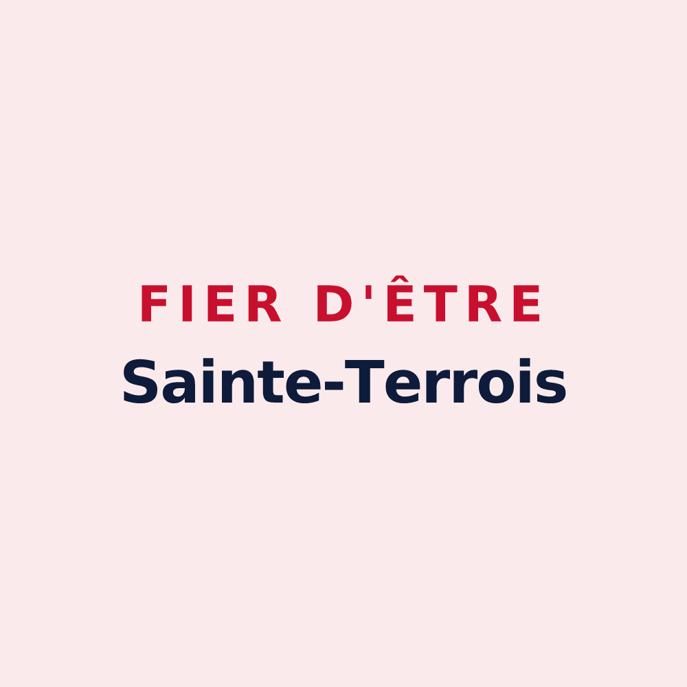 Magnet « Fier d'être Sainte-Terrois » — design pour Sainte-Terre