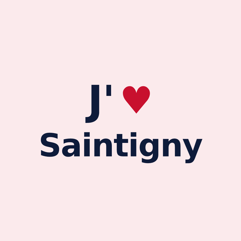 Magnet personnalisé Saintigny — design J'aime Saintigny