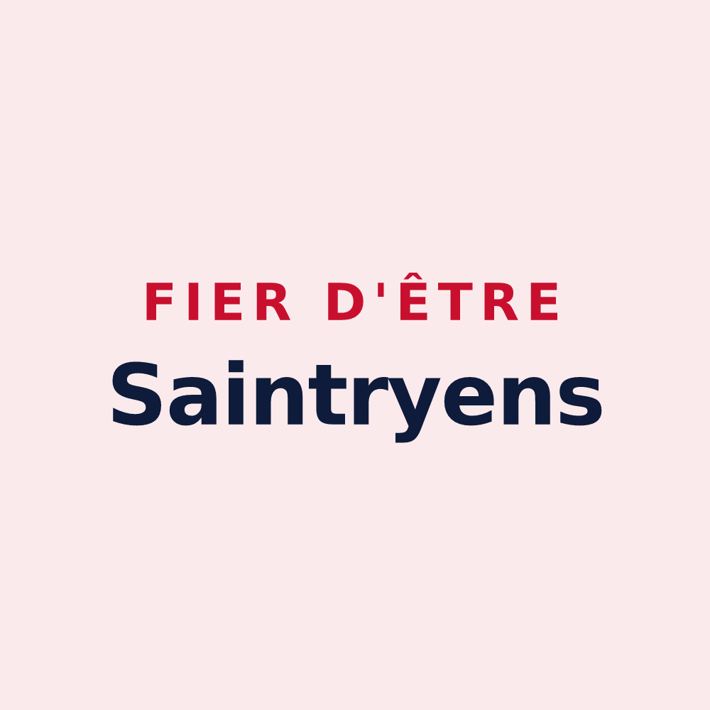 Magnet « Fier d'être Saintryens » — design pour Saintry-sur-Seine