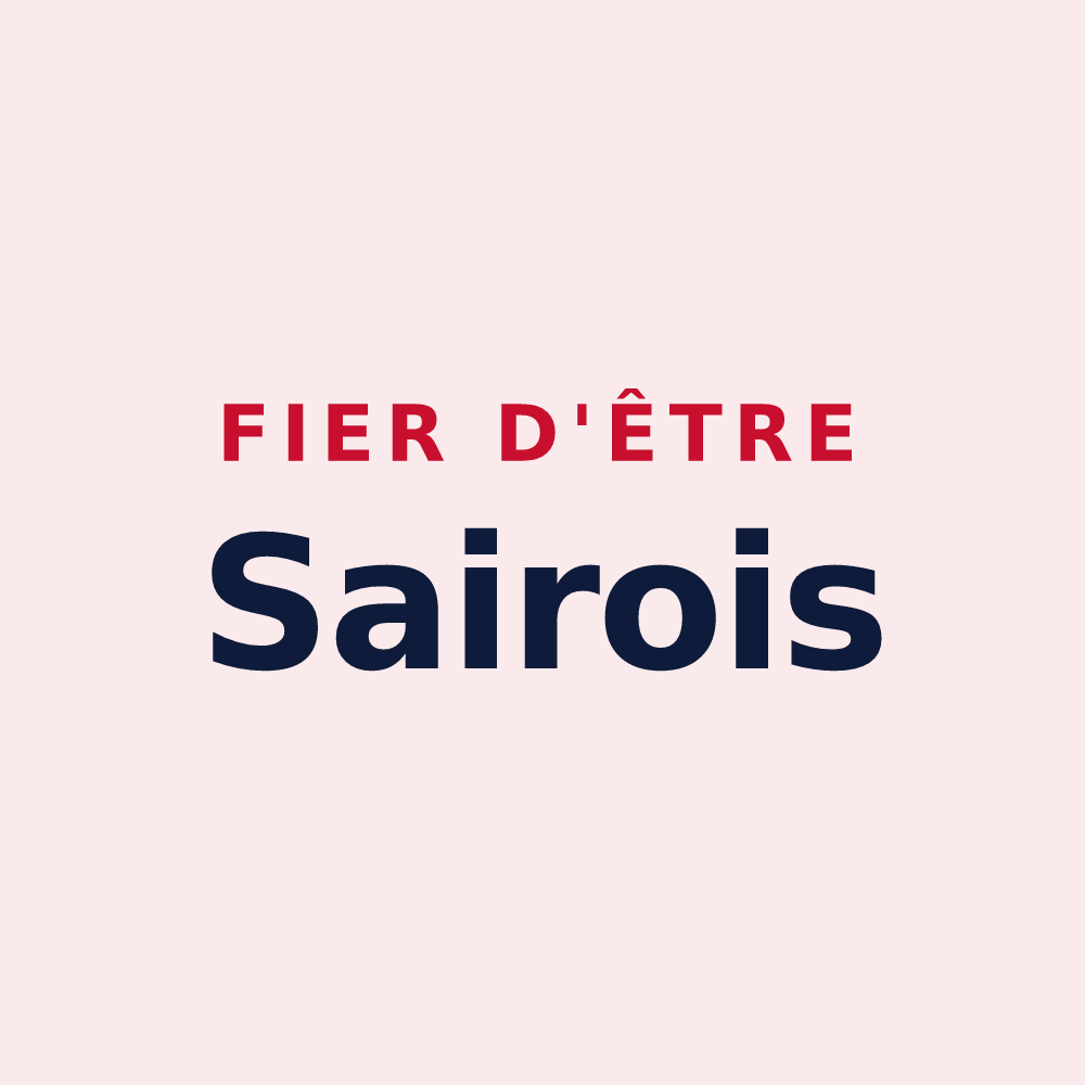 Magnet « Fier d'être Sairois » — design pour Saires-la-Verrerie