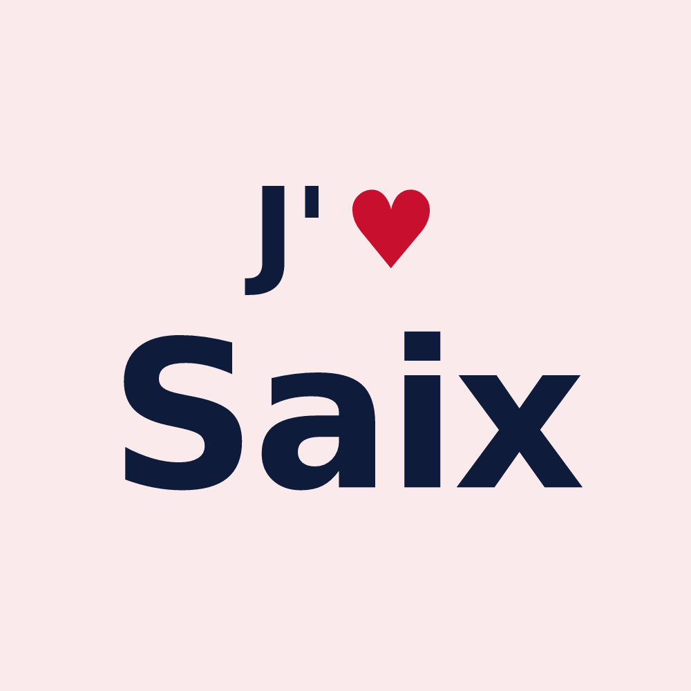 Magnet personnalisé Saix — design J'aime Saix