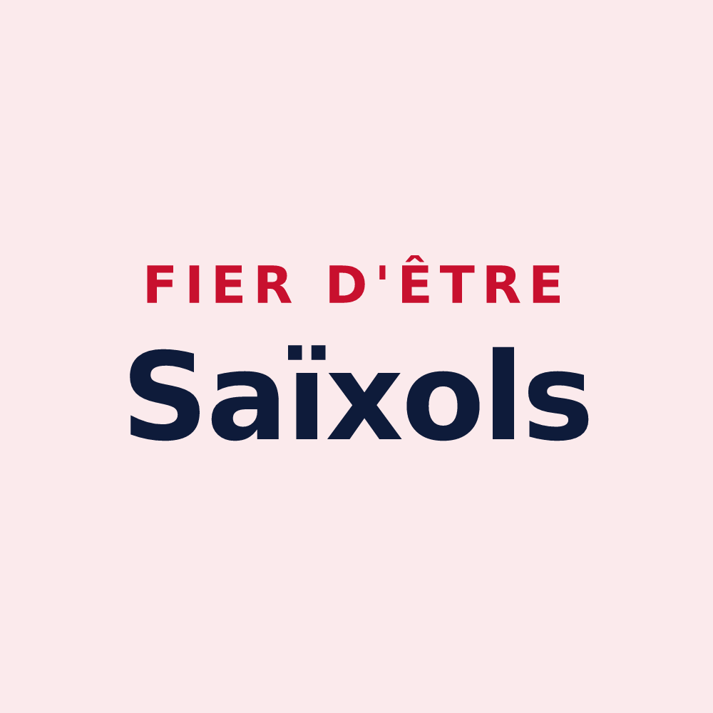 Magnet « Fier d'être Saïxols » — design pour Saïx