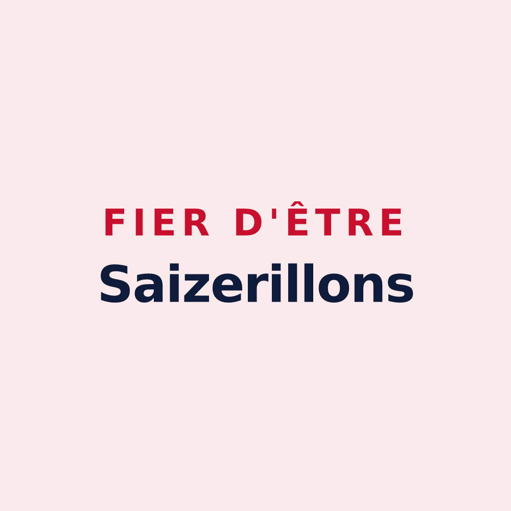 Magnet « Fier d'être Saizerillons » — design pour Saizerais