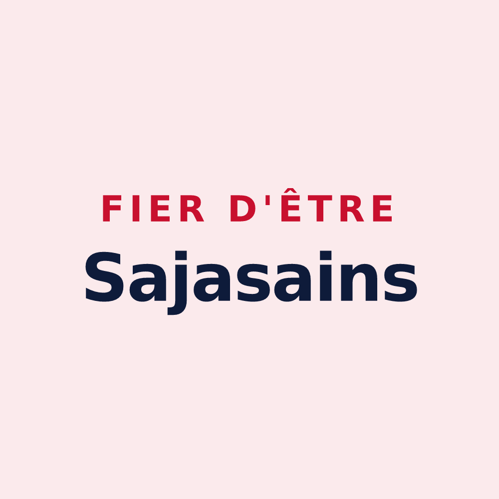 Magnet « Fier d'être Sajasains » — design pour Sajas