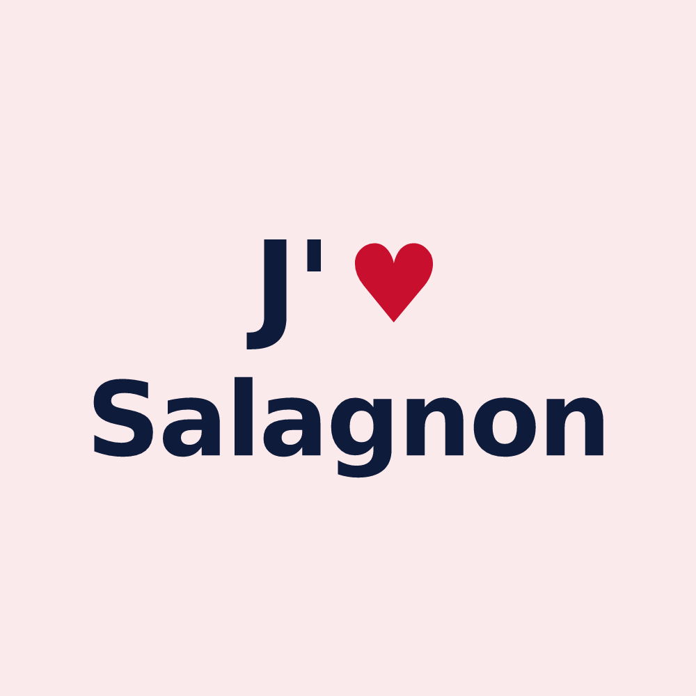 Magnet personnalisé Salagnon — design J'aime Salagnon