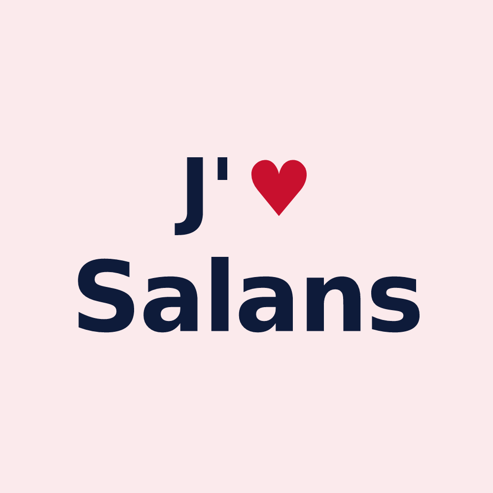 Magnet personnalisé Salans — design J'aime Salans