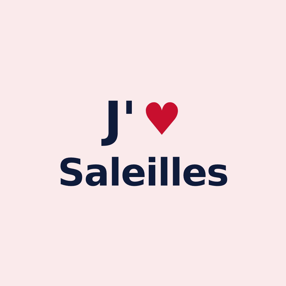 Magnet personnalisé Saleilles — design J'aime Saleilles