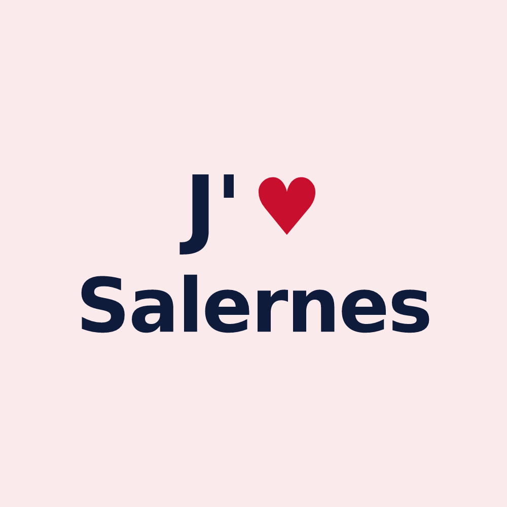 Magnet personnalisé Salernes — design J'aime Salernes