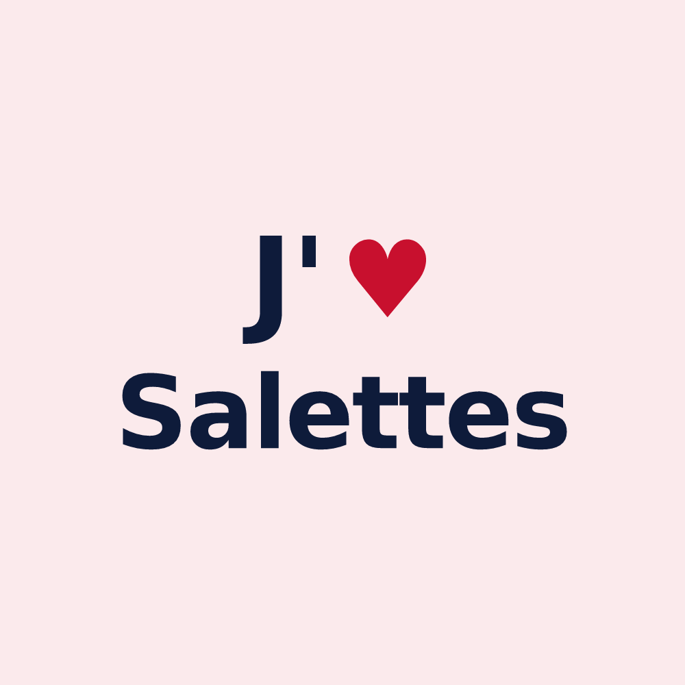 Magnet personnalisé Salettes — design J'aime Salettes