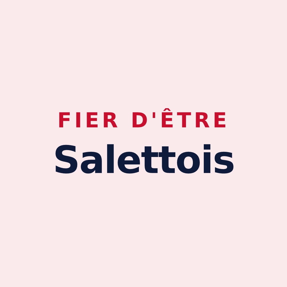 Magnet « Fier d'être Salettois » — design pour Salettes