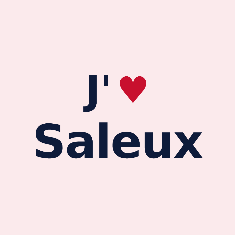 Magnet personnalisé Saleux — design J'aime Saleux