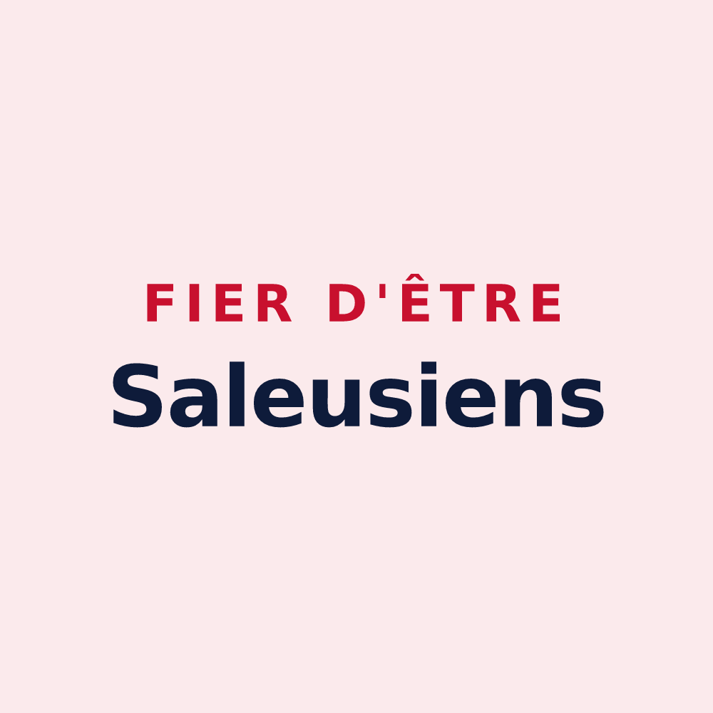 Magnet « Fier d'être Saleusiens » — design pour Saleux