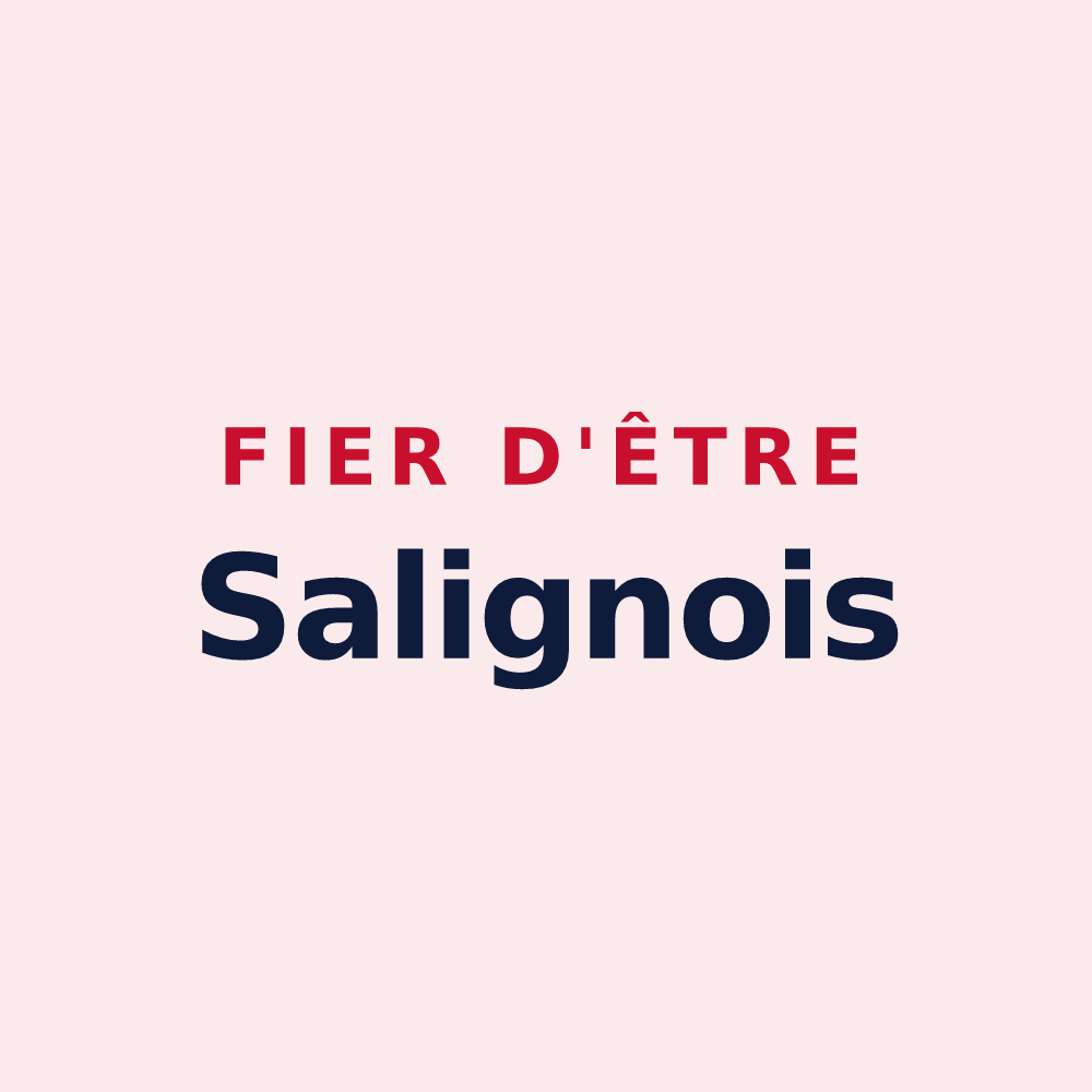 Magnet « Fier d'être Salignois » — design pour Saligny-sur-Roudon