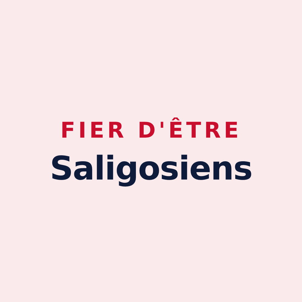 Magnet « Fier d'être Saligosiens » — design pour Saligos
