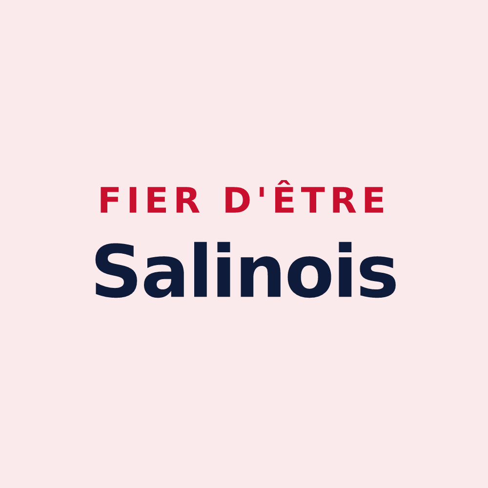 Magnet « Fier d'être Salinois » — design pour Salins-les-Bains