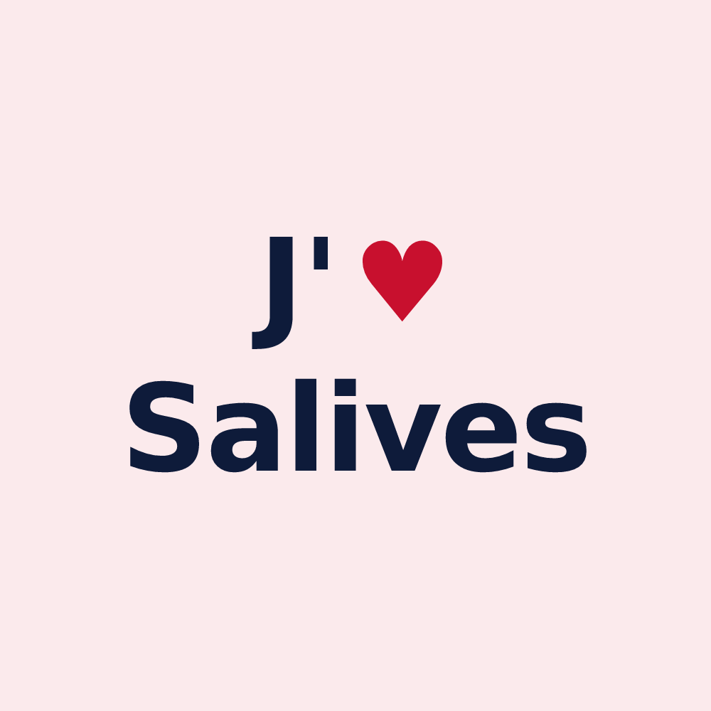 Magnet personnalisé Salives — design J'aime Salives