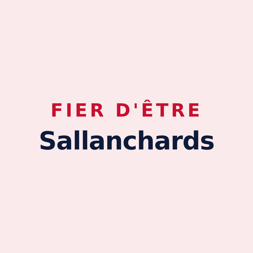 Magnet « Fier d'être Sallanchards » — design pour Sallanches