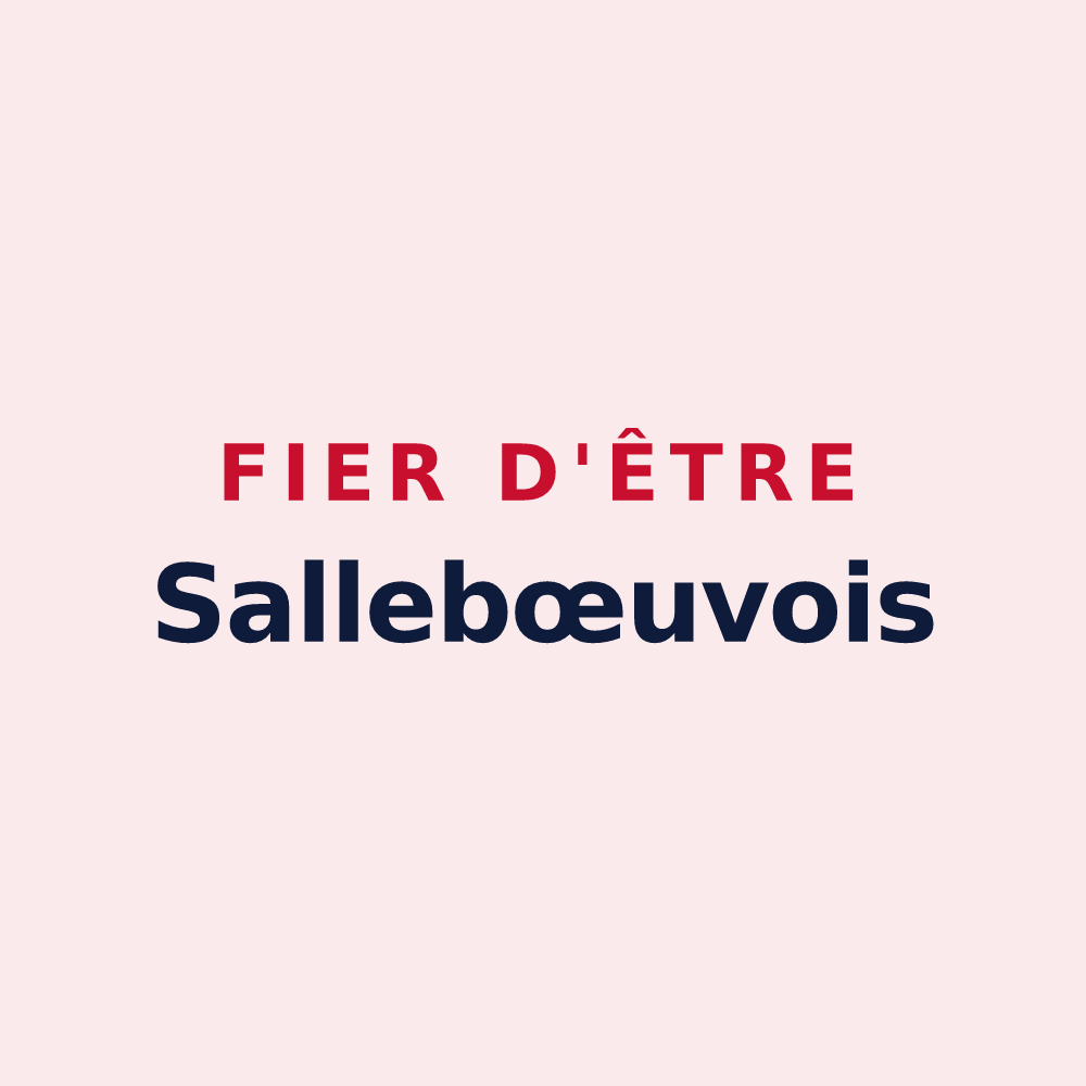 Magnet « Fier d'être Sallebœuvois » — design pour Sallebœuf