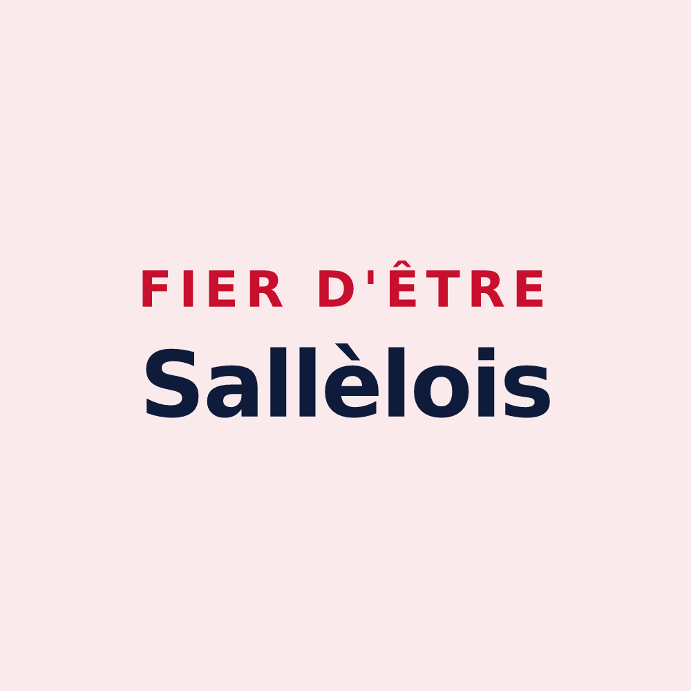 Magnet « Fier d'être Sallèlois » — design pour Sallèles-Cabardès