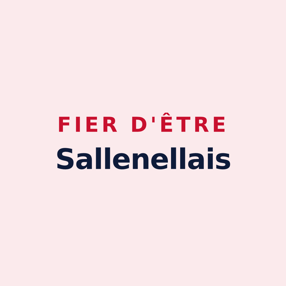 Magnet « Fier d'être Sallenellais » — design pour Sallenelles