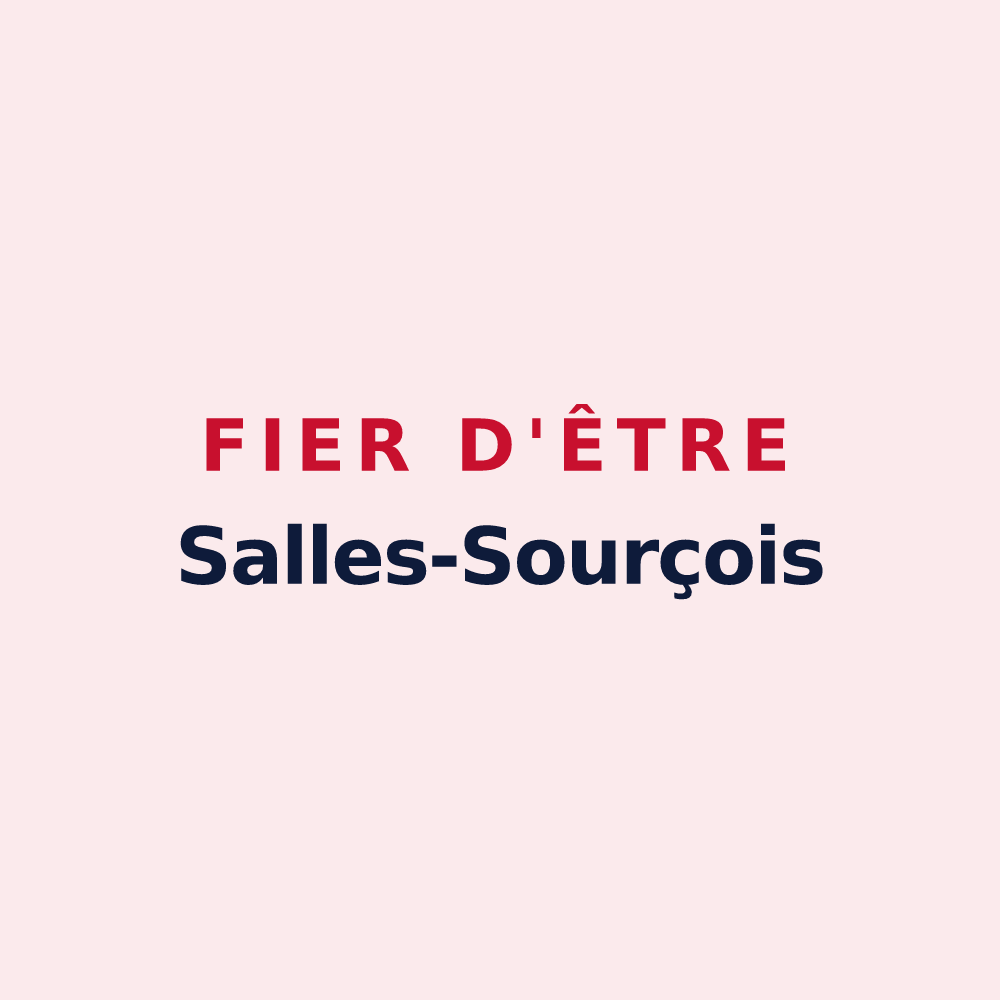 Magnet « Fier d'être Salles-Sourçois » — design pour Salles-la-Source