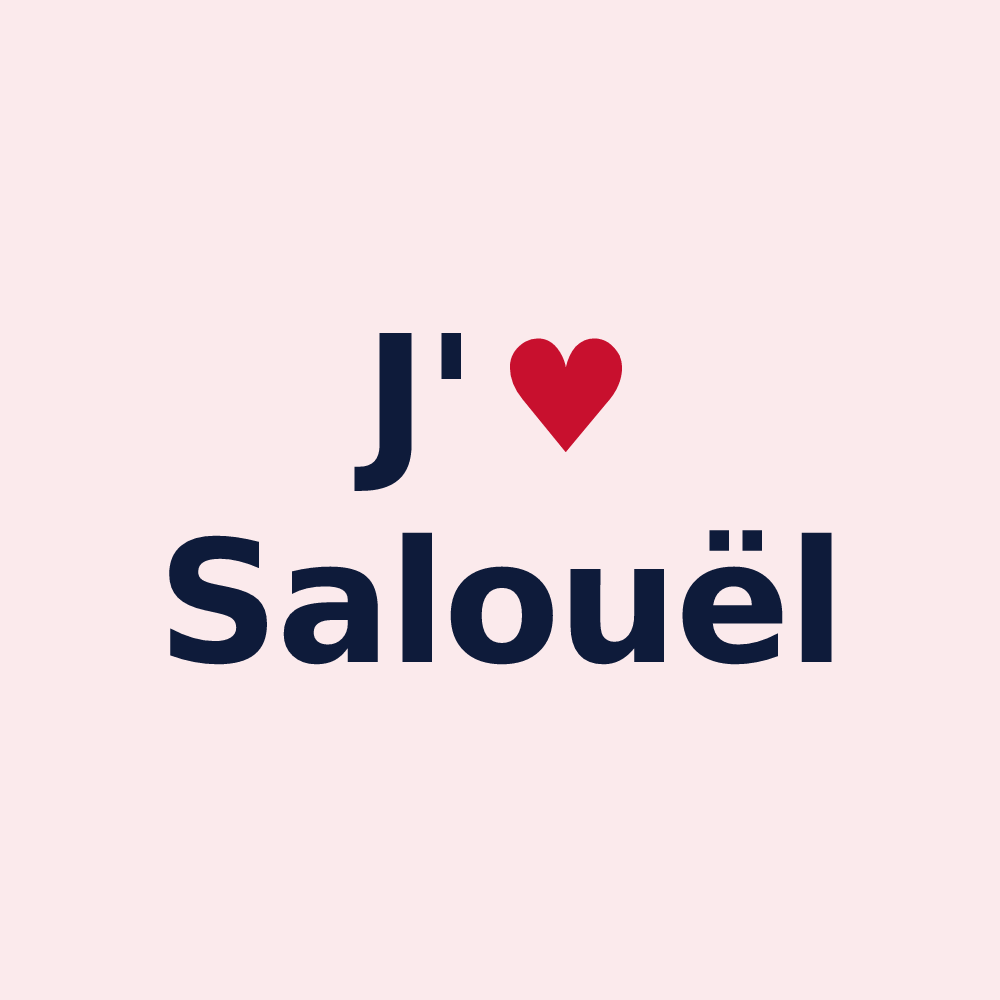 Magnet personnalisé Salouël — design J'aime Salouël