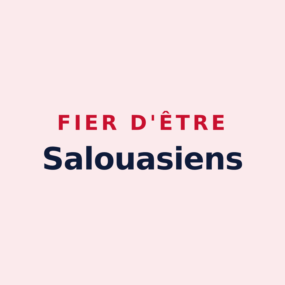 Magnet « Fier d'être Salouasiens » — design pour Salouël