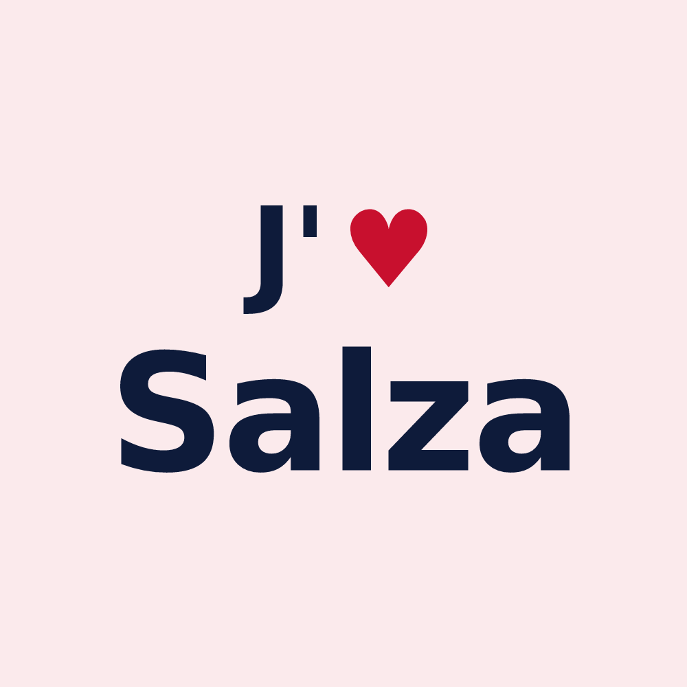 Magnet personnalisé Salza — design J'aime Salza